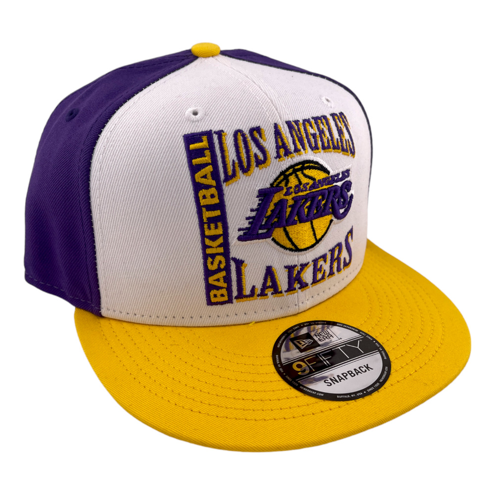 New Era Los Angeles Lakers Retro‎ Logo Purple/White/Grey NBA 9FIFTY Snapback Hat